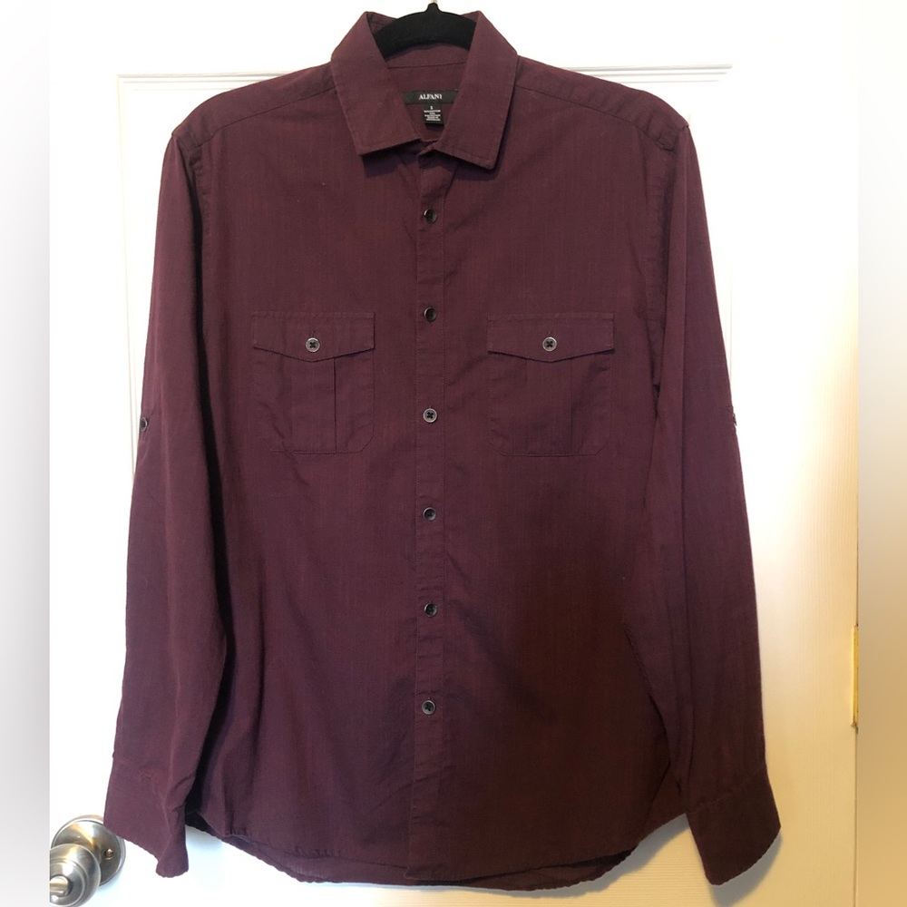 Alfani men's casual long sleeve button down (S)